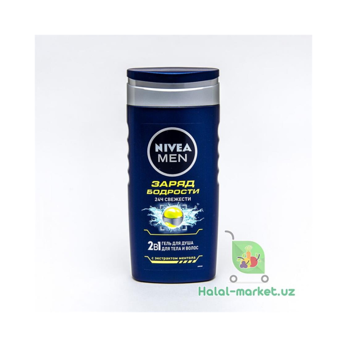 NIVEA 2в1 Dush gel 250ml Energiya to'plami