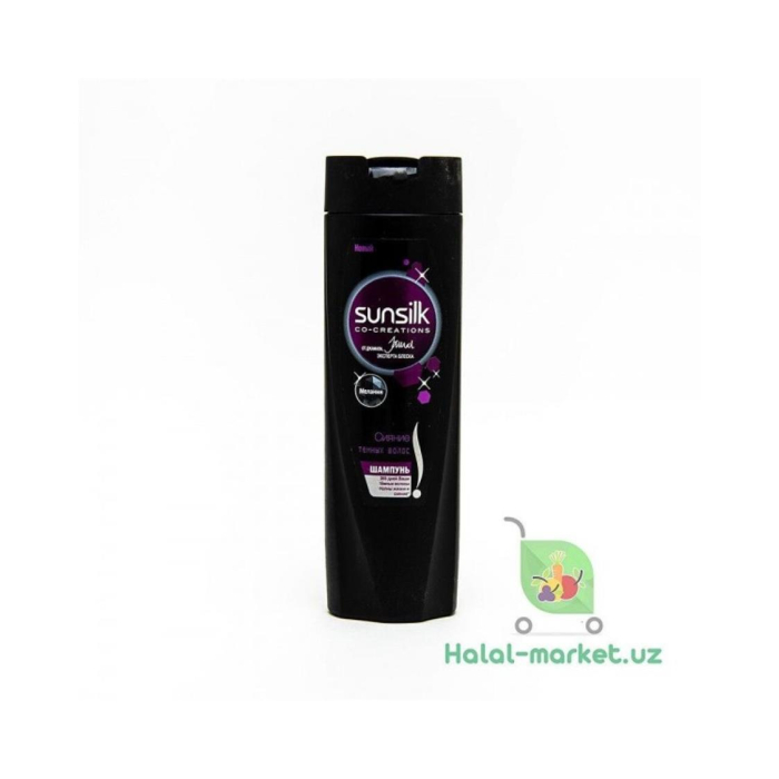 SUNSILK Qora sochlar uchun porlash 200ml