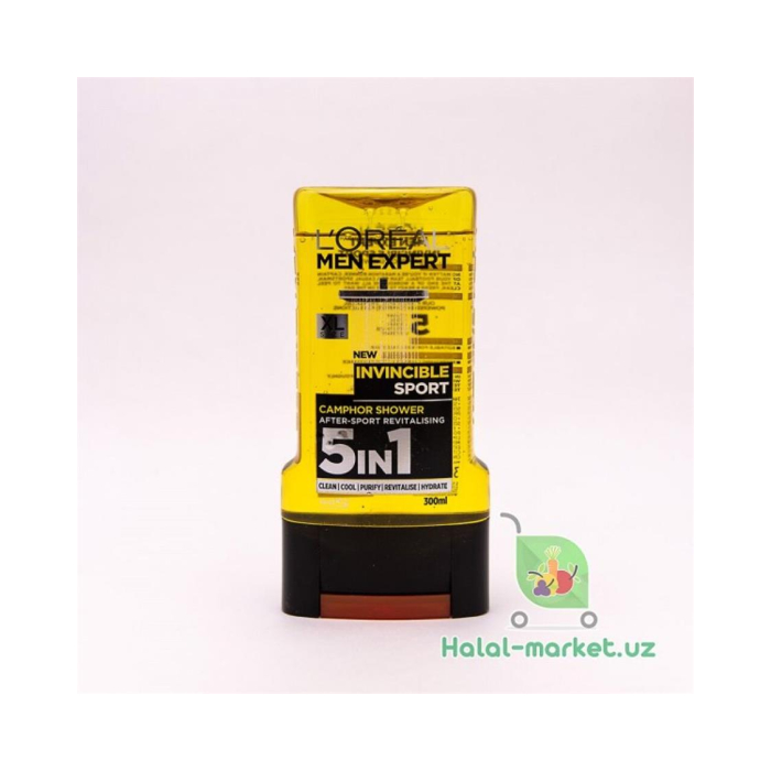 LO'REAL 5в1 Invincible Sport 300МЛ uchun dush gel
