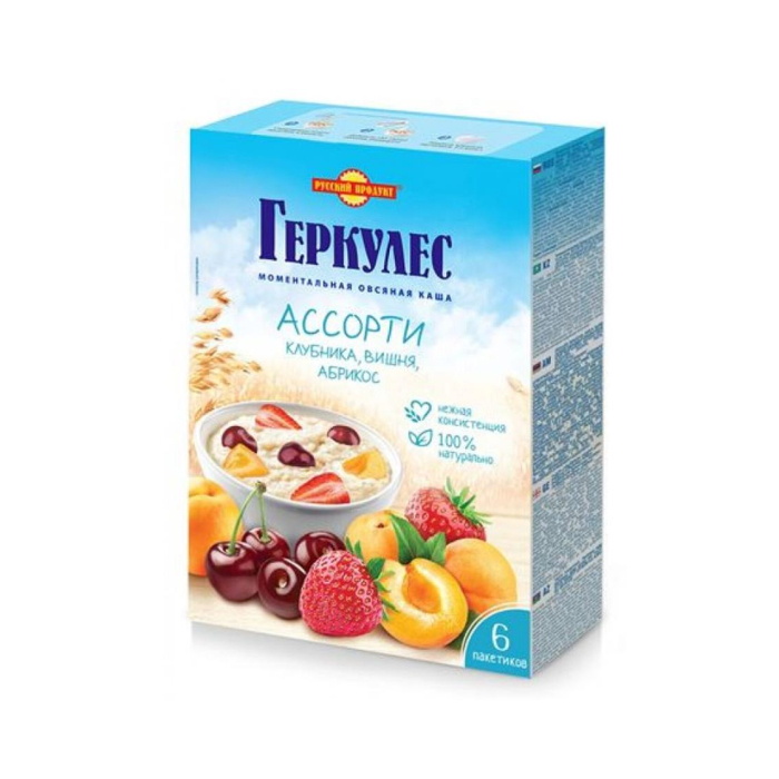 Qaymoq RUSSIAN PRODUCT Qulupnay-Obir-Armud 6 pak 210gr