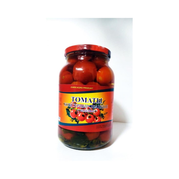 Помидоры консервированные ZAMIN AGRO PRODUKT 1л