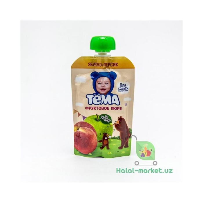Пюре ТЕМА Яблоко-Персик 90гр
