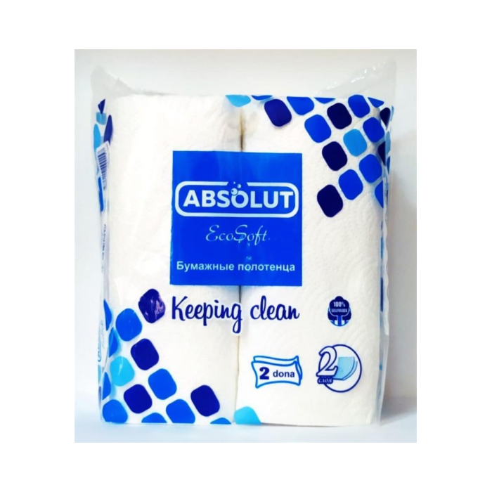 ABSOLUT Eco soft qog'oz sochiq 2 dona