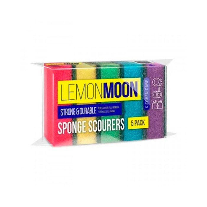 Губка для Посуды lemon moon 5 шт