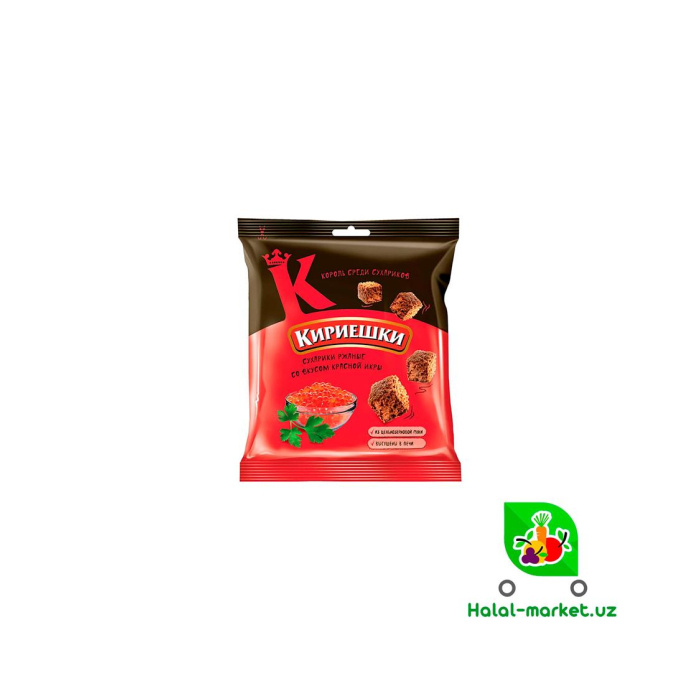 Qizil ikra ta'mli krieşki 40g