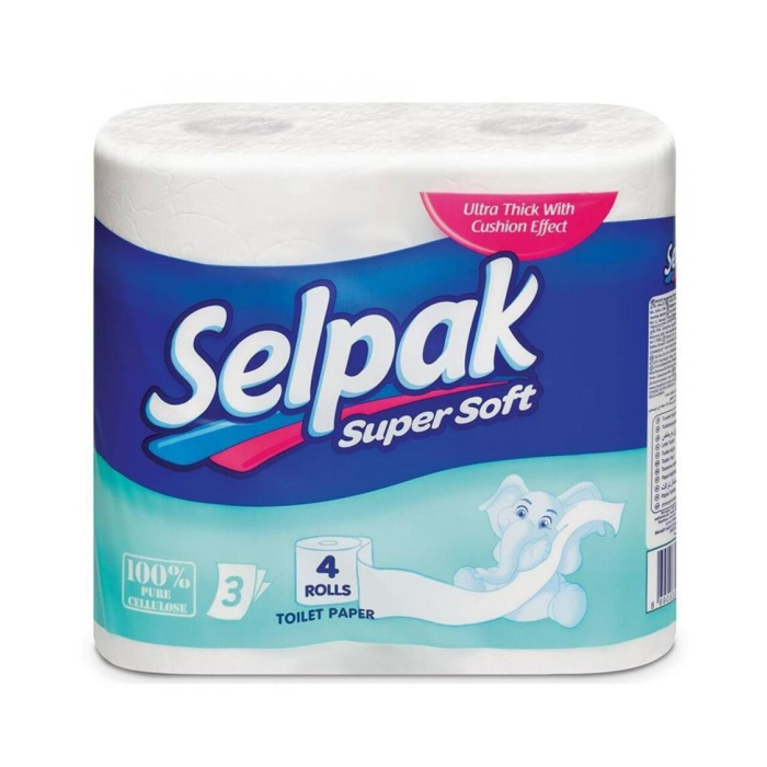 Туалет бумага SELPAK COMFORT 4 рулона