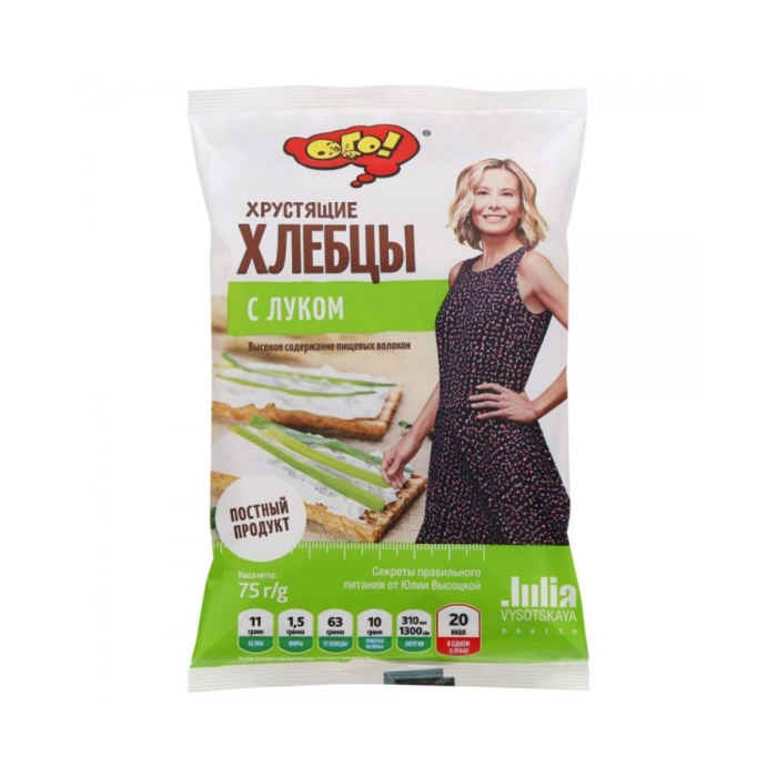 Хлебцы ОГО с луком 75гр