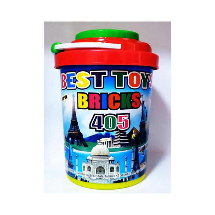 Конструктор ROASTI BRICKS Ведро 405шт