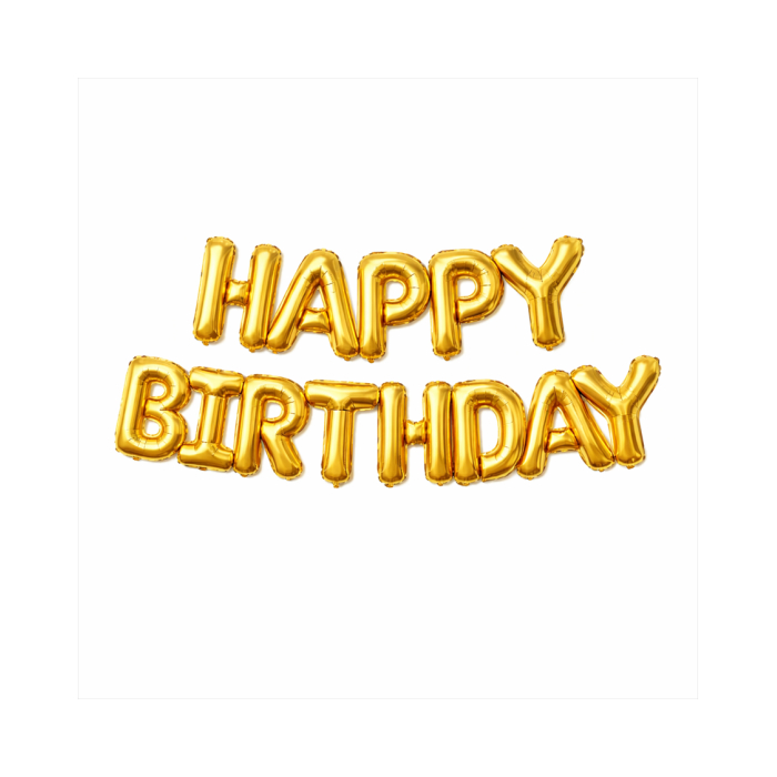 HAPPY BIRTHDAY 1 dona shakldagi sharlar