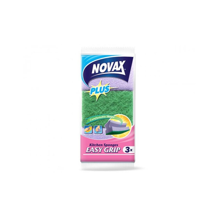 PLYUS brendi 3 dona profilli oshxona gubkalari