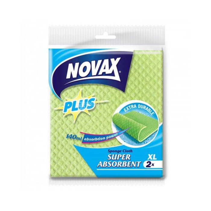 NOVAX Plus mikrofiber salfetkalar 2 dona