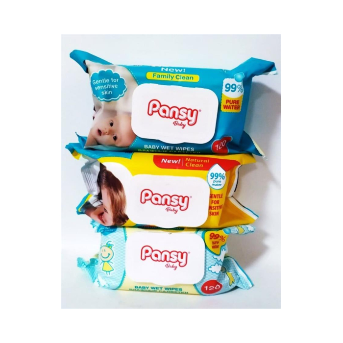 Pansy 120 dona nam tozalovchi salfetkalar