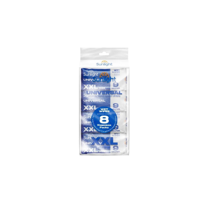 SUNLIGHT XXL 8 paket namli namli salfetka