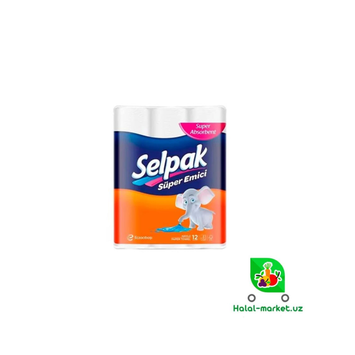 SELPAK 12 rolikli qog'oz sochiqlar