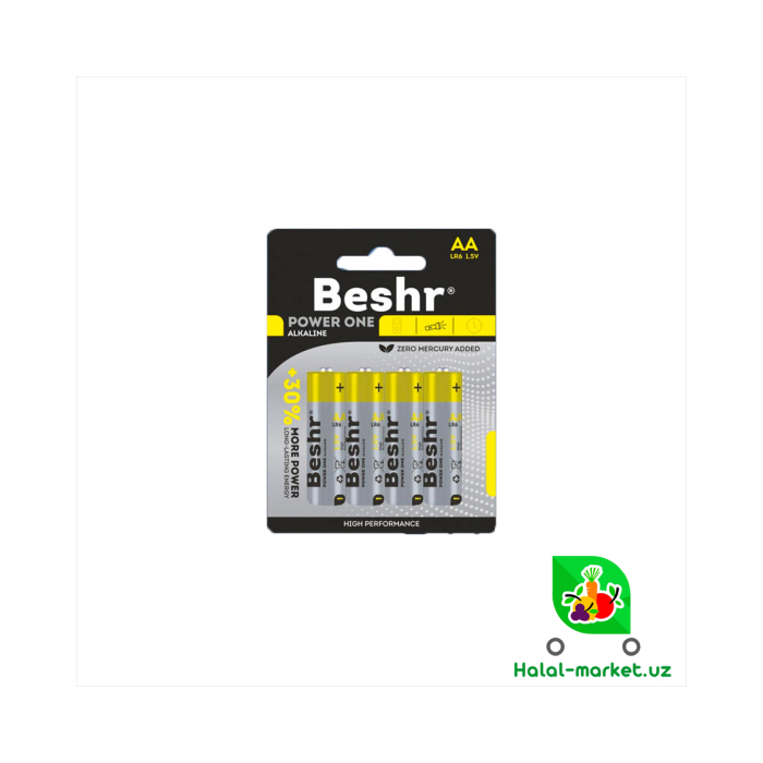 Beshr POWER MAX AA LR6 1.5v 2 dona batareya