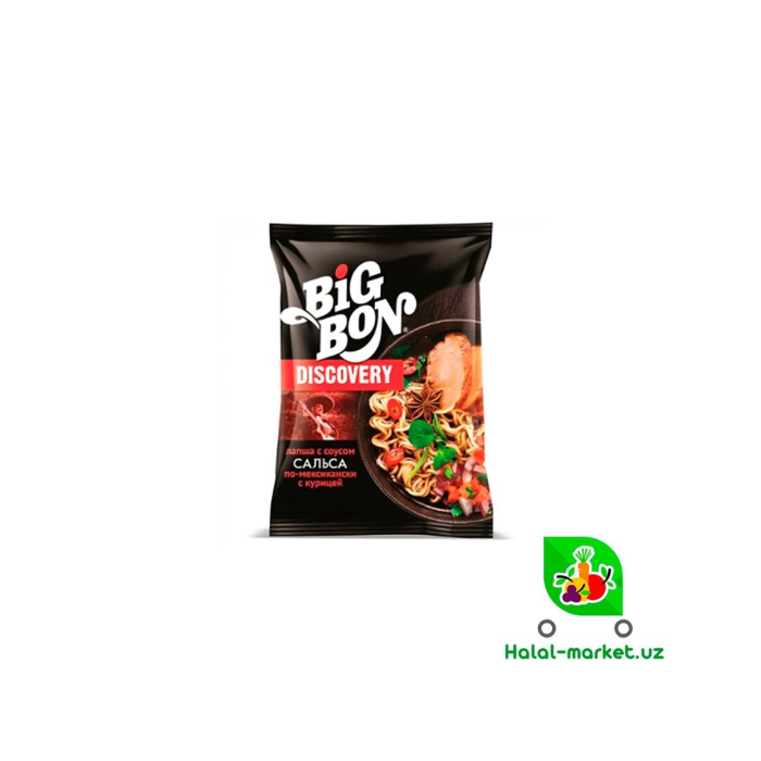 Лапша BIGBON с Курицей Discovery Сальса 95г