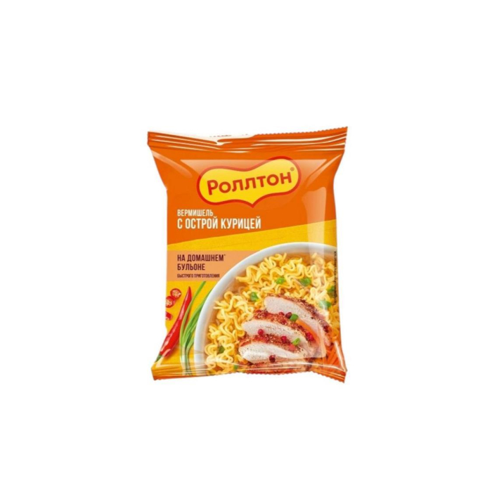 ROLLTON Uyda Qaynatilgan Achchiq Tovuq 85g