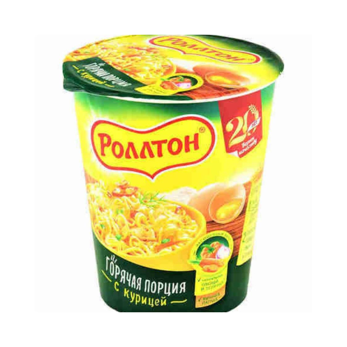 Лапша РОЛЛТОН с курицей (стакан) 70гр