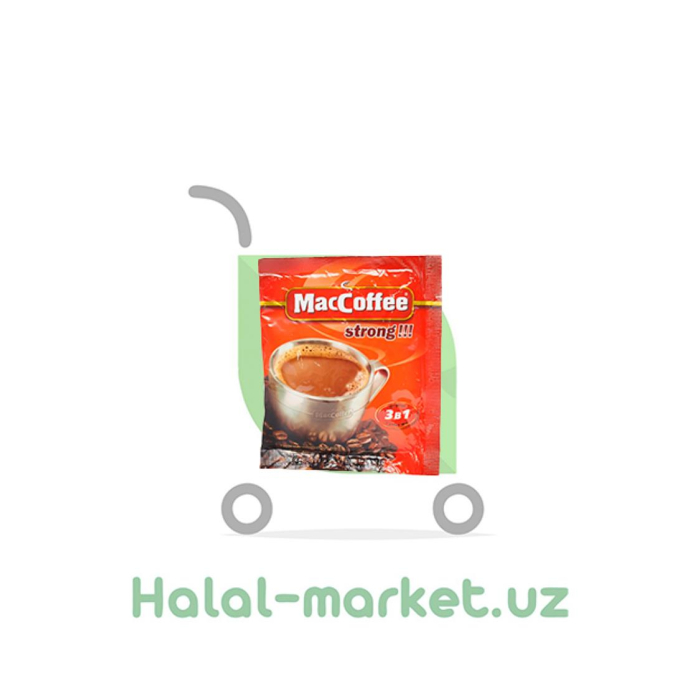 MACCOFFEE STRONG 3IN1 20гр qahvasi