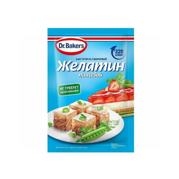 Dr.Bakers oziq-ovqat jelatini 30gr