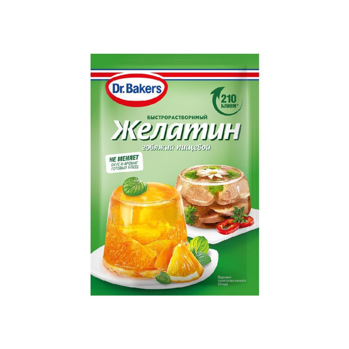 Dr.Bakers Желатин пищевой говяжий 20гр