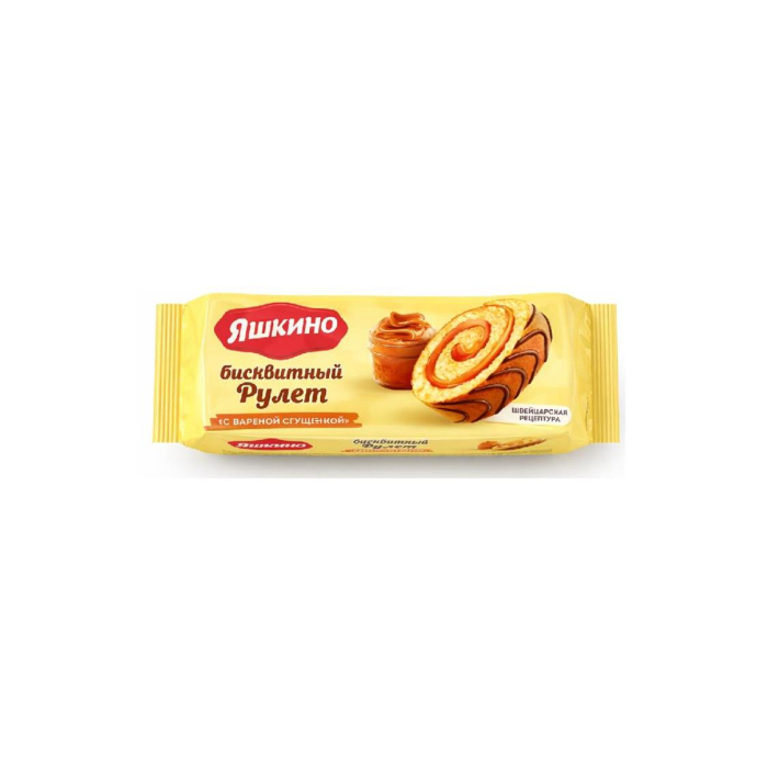 Yashkino ruloti qaynatilgan shirinlik bilan 200g