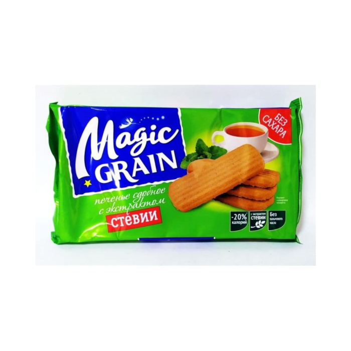 MAGIC GRAIN ПЕЧ.СТЕВИИ НА ФРУКТОЗЕ 150ГР