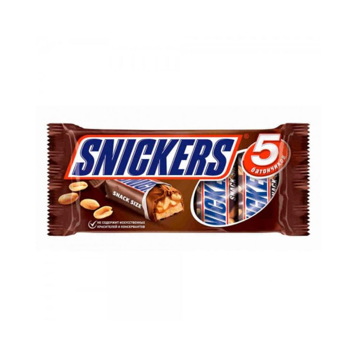 Shokoladli batonchik Snickers 5ta