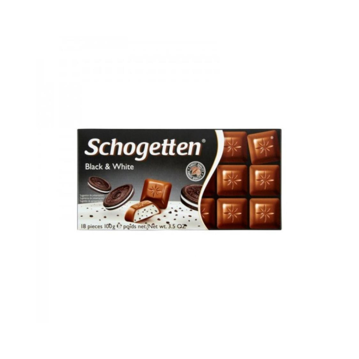 SCHOGETTEN BLACK/WHITE 100гр shokoladli plitka