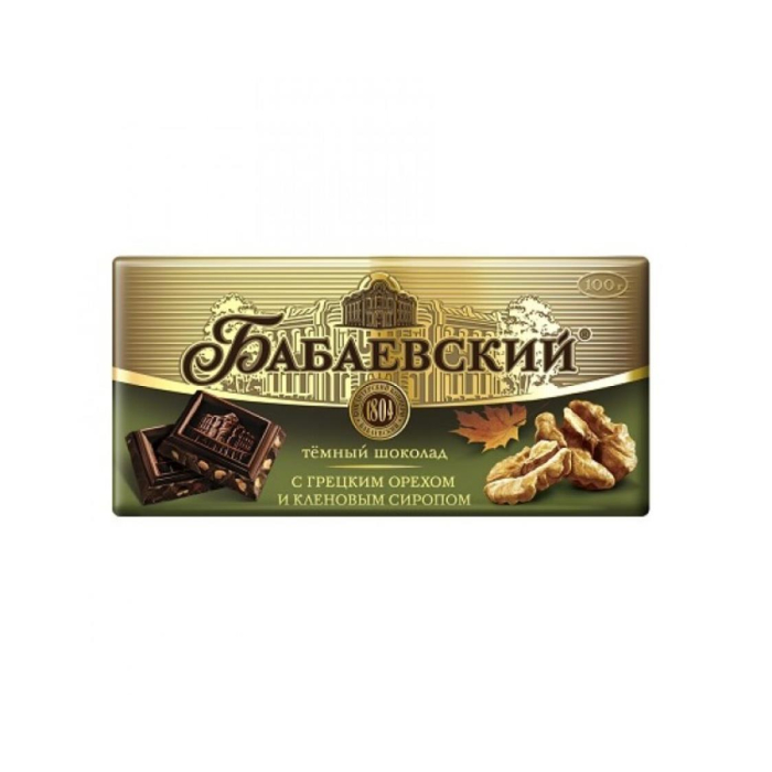 BABAIEVSKY shokoladli plitka 100g qozon yong'oq bilan