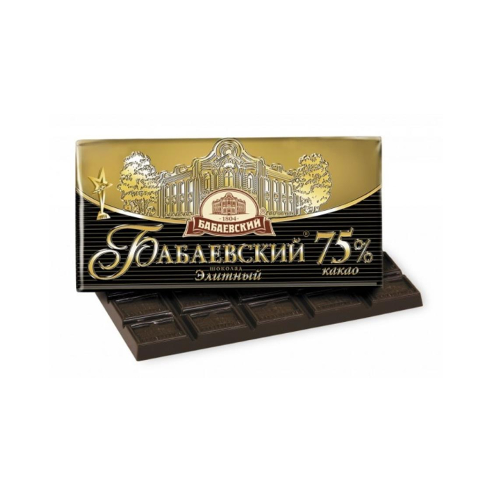 BABAIEVSKY 75% shokoladli plitka 200gr
