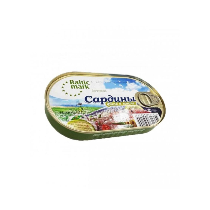 BALTIC MARK sardina fayli 190gr yog'ida
