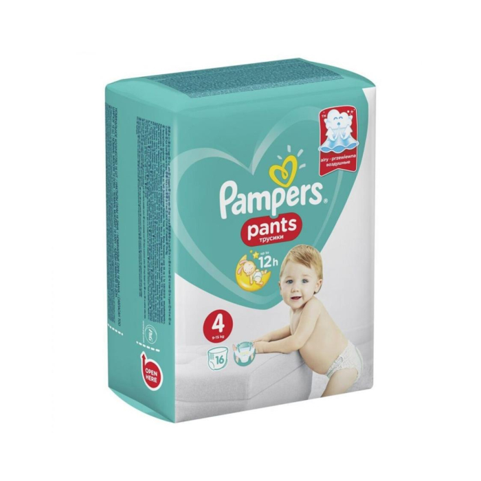 Подгузники PAMPERS трусики (4)16шт