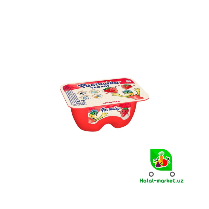 Tvorozhok RASTISHKA Qulupnay 100gr
