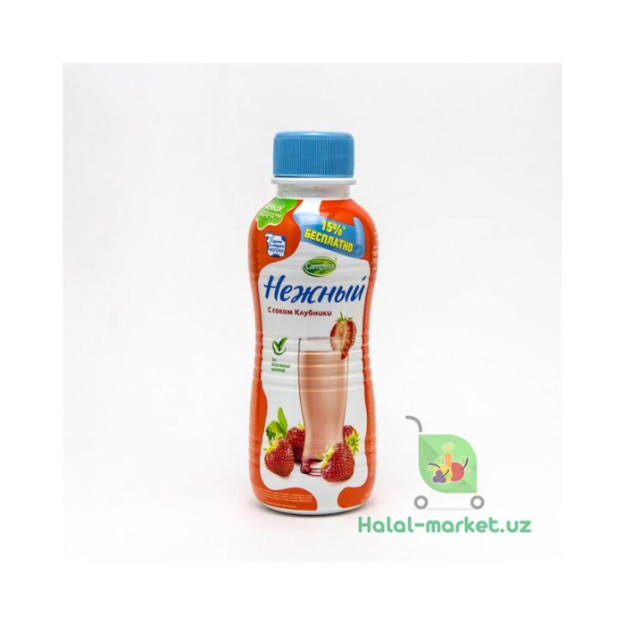Yogurt NOZIK ichimlik qulupnay sharbati bilan 470gr