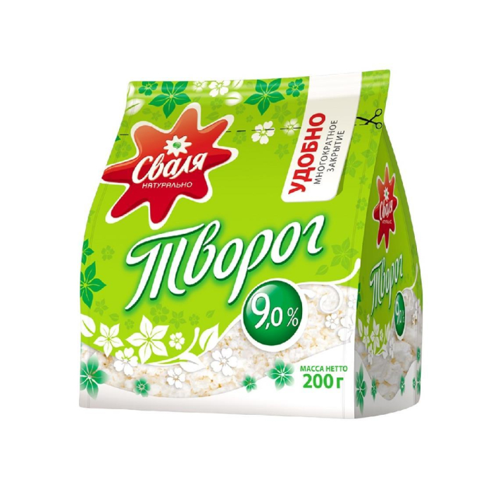 SVALYA 9% 200gr to'liq tvorog