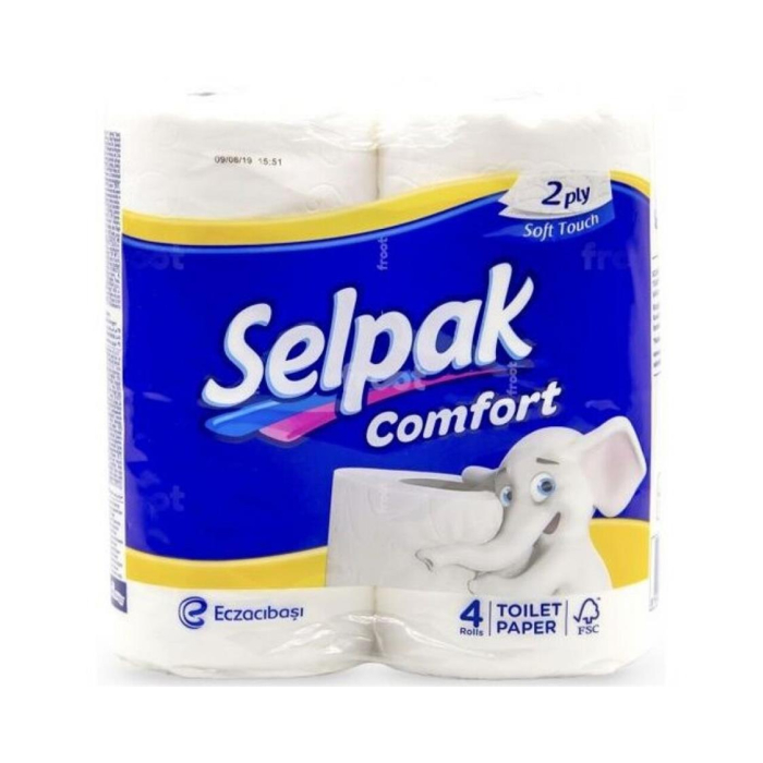 Тулетная бумага COMFORT 4 рулона