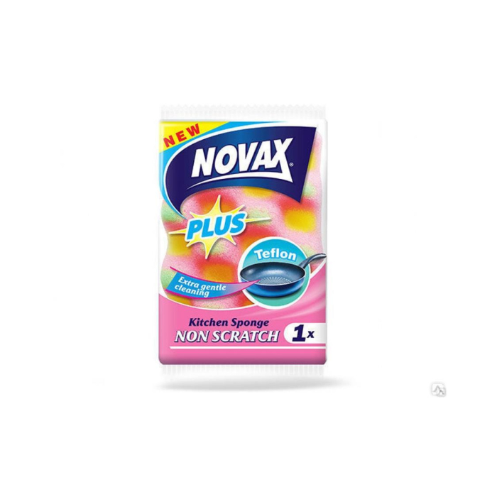 NOVAX Plus teflon uchun oshxona gubkasi 1 dona
