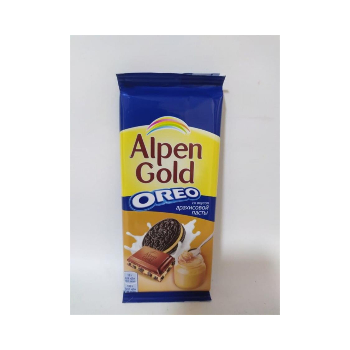 Шоколадная плитка ALPEN GOLD Oрео арахисовая паста 90гр