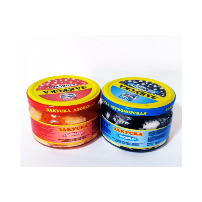 Qora/qizil ikra 180gr konserva