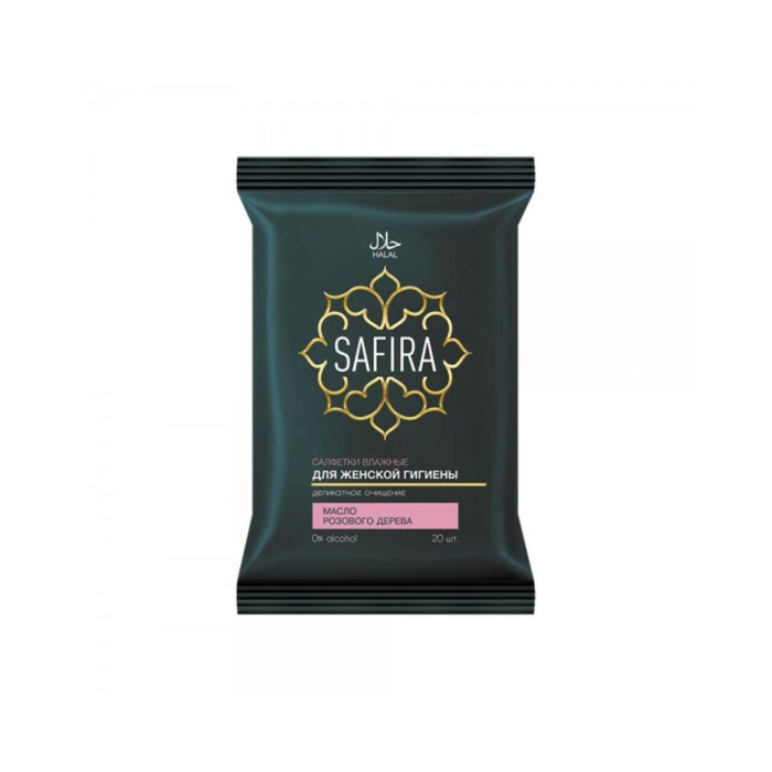 Салфетки влаж. SAFIRA Розовое дерево 20шт