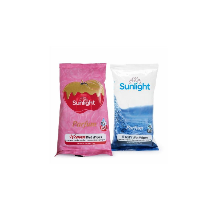 Namli Salfetkalar SUNLIGHT PARFUM 15ta