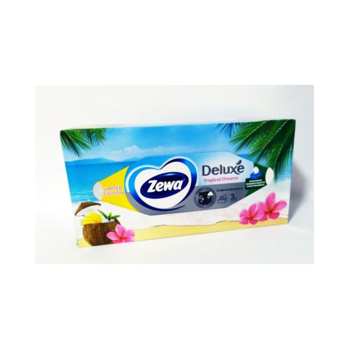 ZEWA Tropical Dreams 3 qatlamli 90 dona qog'oz servetkalar