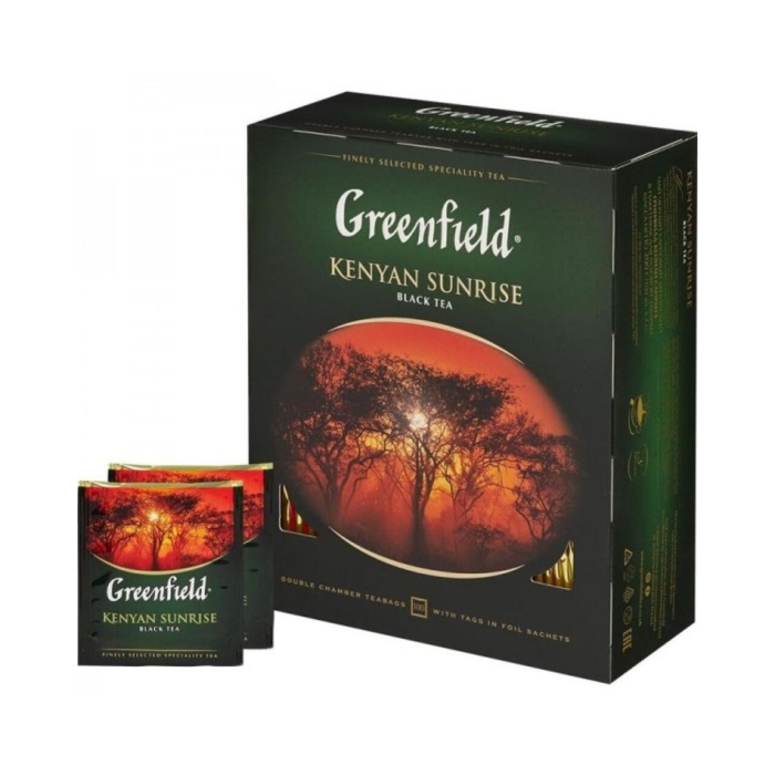 Чай черный GREENFIELD Kenyan Sunrise 100ПАК