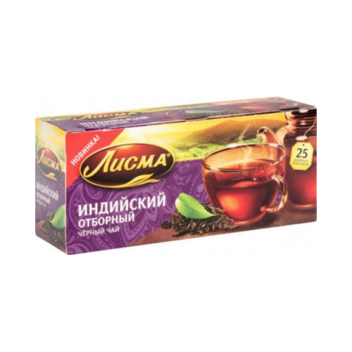 Чай Черный ЛИСМА Индийский Отборный 25пак