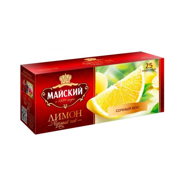 Чай черный Майский Лимон 37,5гр