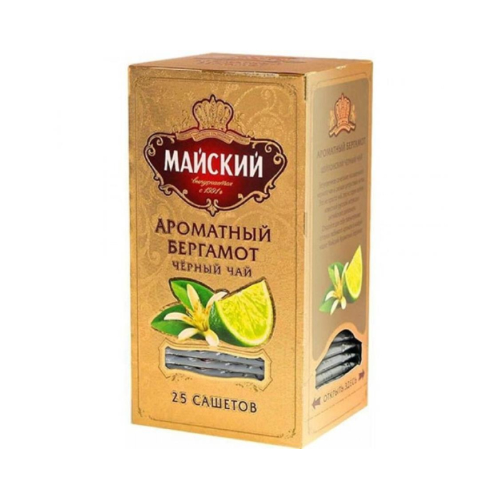 Чай черный Майский Ароматный Бергамот 50гр