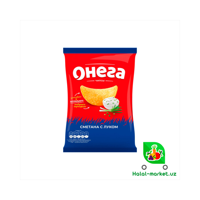 ONEGA Chips Qatiq bilan piyoz 75g
