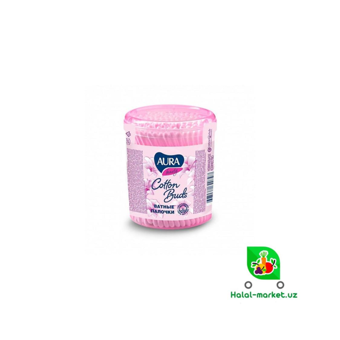 AURA 100 dona paxta tamponlari