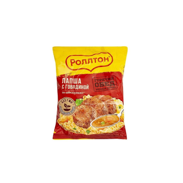 Лапша ROLLTON с говядиной 85гр